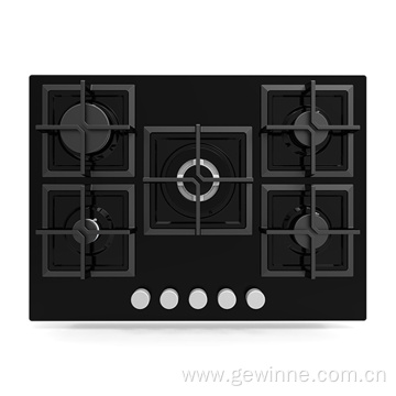 90CM Glass cooker stove built in gas cooktop